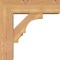 Ekena Millwork Balboa Block Smooth Bracket w/ Offset Brace, Western Red Cedar, 5 1/2"W x 16"D x 16"H BKT0604X16X16BOA05SWR - alternate 4